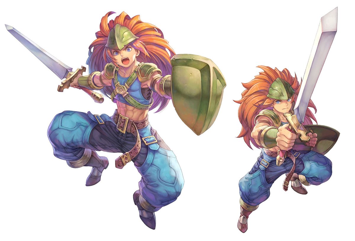 Duran, Angela, Kevin, and Charlotte from Trials of Mana (Remake