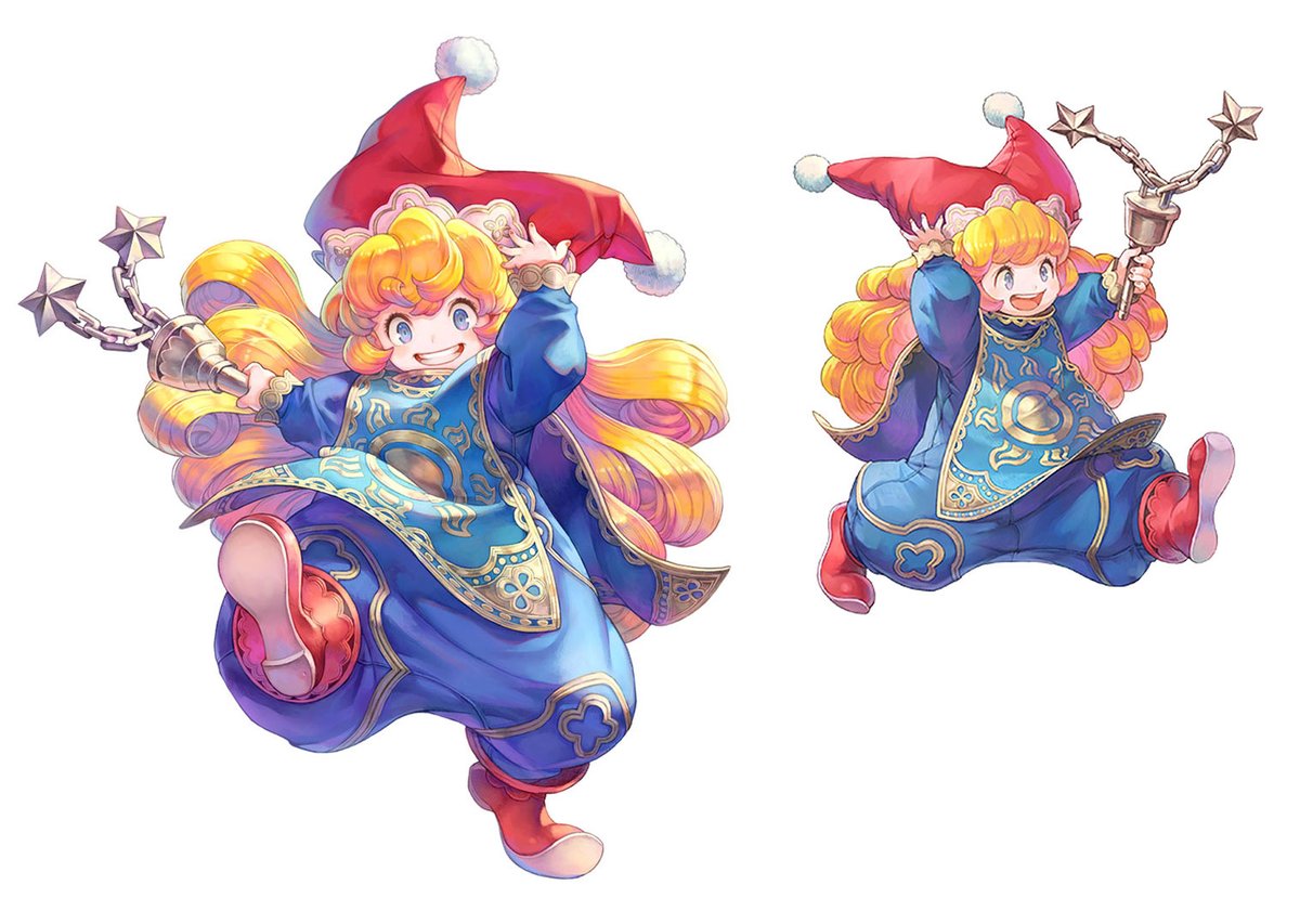 creativeuncut's tweet photo. Duran, Angela, Kevin, and Charlotte from Trials of Mana (Remake) by artist Haccan. 

More art from the game: https://t.co/XP8a4uZiRj https://t.co/YzN4TdrYxQ