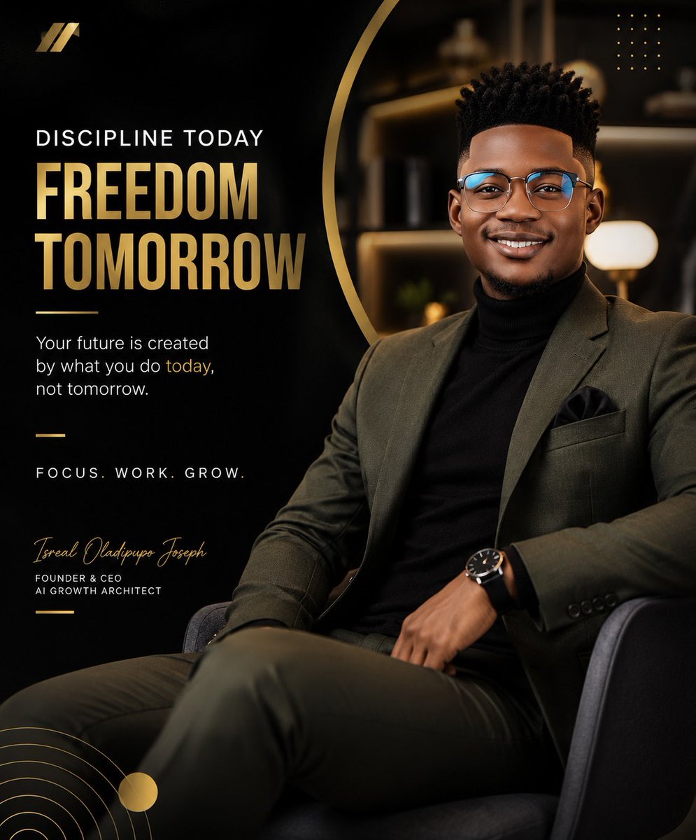 EEasywealth's tweet photo. Success isn't an event—it's a habit.
The life you dream of is built through the decisions you make every single day.
Stay disciplined when it's hard. Stay focused when distractions come. Stay consistent even when results seem slow.
#Motivation #SuccessMindset #Discipline #Leader https://t.co/s9nWx8Svyt