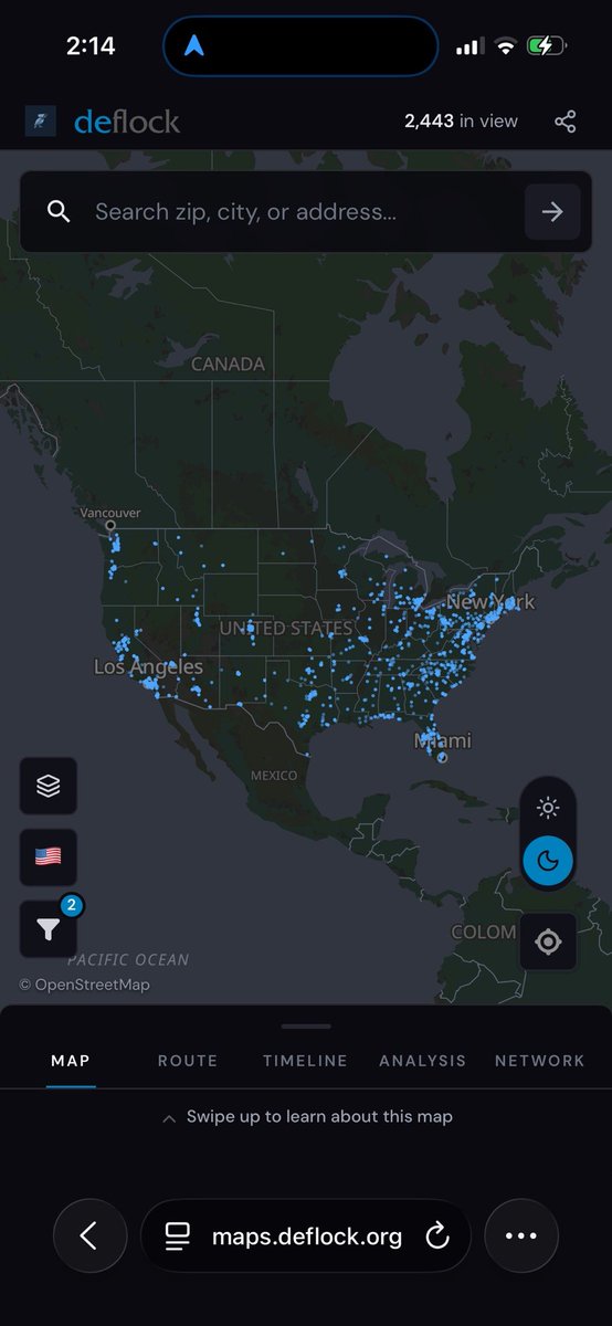 therealDeFlock's tweet photo. This map isn't all the surveillance cameras in the United States.

It's just @HomeDepot and @Lowes...

...and only the ones we've found so far.

If you're not okay with this, let them know.

#Flock #Axon #DeFlock #fyp #tech #AI https://t.co/Tmb6sOkIK6