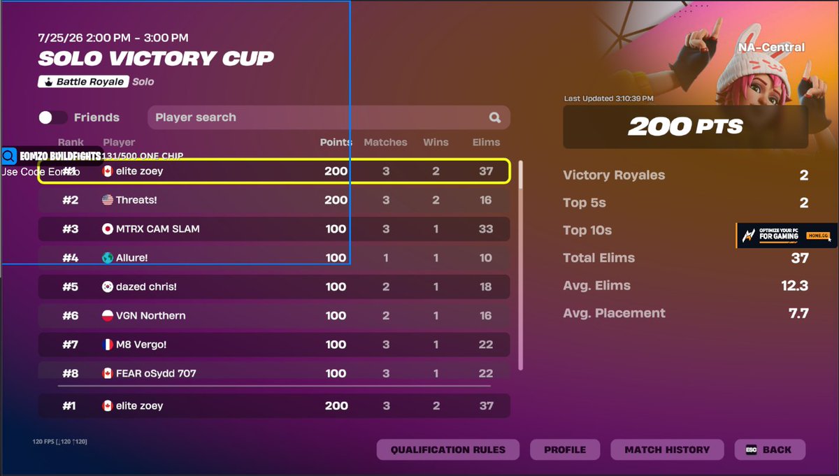 Eomzo1's tweet photo. 1st solo cc $200 @EliteEsports https://t.co/B0dQc7sDON