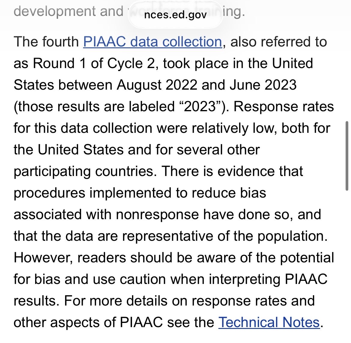 ehaspel's tweet photo. @marcportermagee Worth noting that PIAAC changed formats between 2017 and 2023, plus we had participation rate issues in the latest round, so it’s not exactly an apples to apples longitudinal comparison. https://t.co/wh9ZyUiy7A
