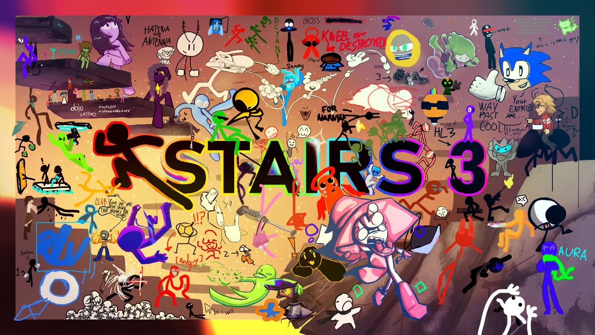 SulfurAnim8s's tweet photo. Catch the LIVE premiere of STAIRS 3 on SulfurAnimations' YouTube Channel.

STARTING 3PM UTC - SATURDAY, AUGUST 1ST, 2026.

#hyunsdojo #stickfigure #stickman https://t.co/LFGiBSiLuX