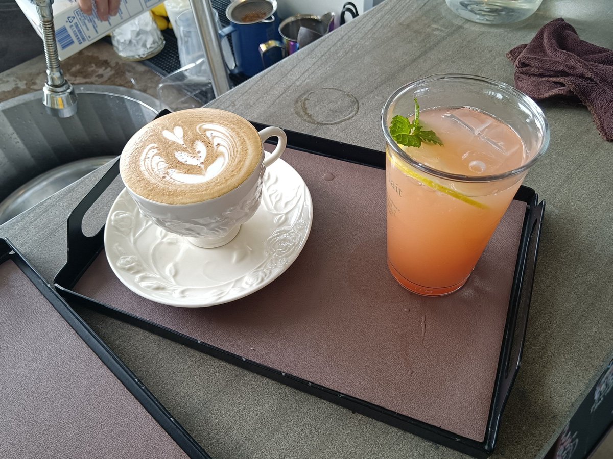 TyPwZKEqv1ssYWc's tweet photo. Just sipping iced latte on the balcony as golden hour softens the city sky – perfect tiny escape for a lazy weekday afternoon https://t.co/svnhkx2naZ