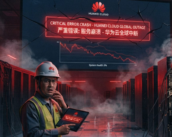 calivent's tweet photo. que está pasando con #huaweicloud creo que es una caída global? https://t.co/vykQAFA38O