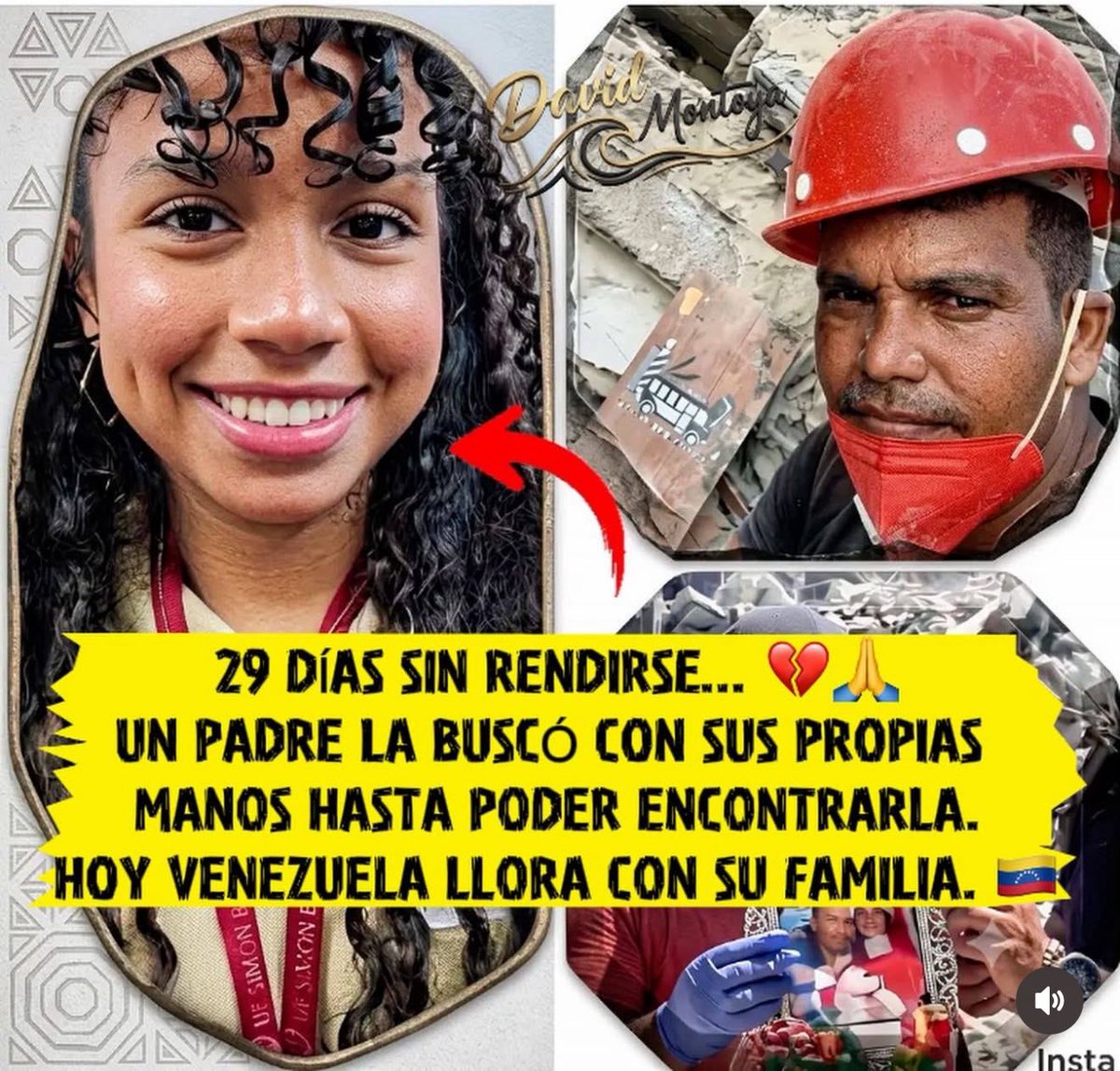 MartaEscalona65's tweet photo. No tengo palabras 😢 Descansa en Paz Francelys Iriarte. Fue encontrada entre los escombros y su familia pudo despedirse de ella. #LaGuaira #Venezuela https://t.co/5i3dYUgEWk