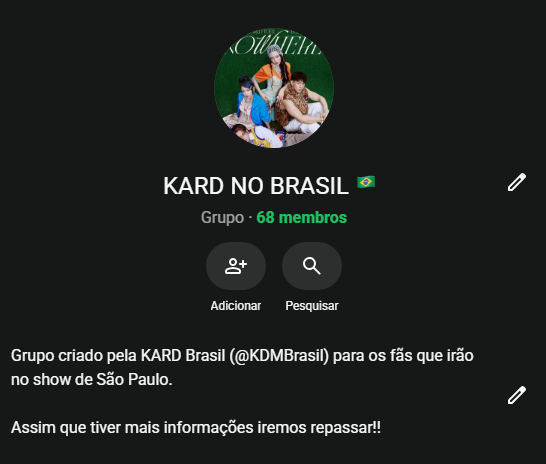 KDMBrasil's tweet photo. ALGUÉM MAIS ESTÁ COM A SÍNDROME DO BICHO ANSIOSO?

Como todos os anos, a KDM tem um grupo específico para o Show do KARD aqui no Brasil, onde conversamos e passamos todas as informações para quem vai a primeira vez ou não é muito familiarizado com esse tipo de evento, todas as adms e diversos hiddens estão por lá então entrem e vamos fazer o último show ser memorável!!

🔗https://t.co/uT9sENuhQd