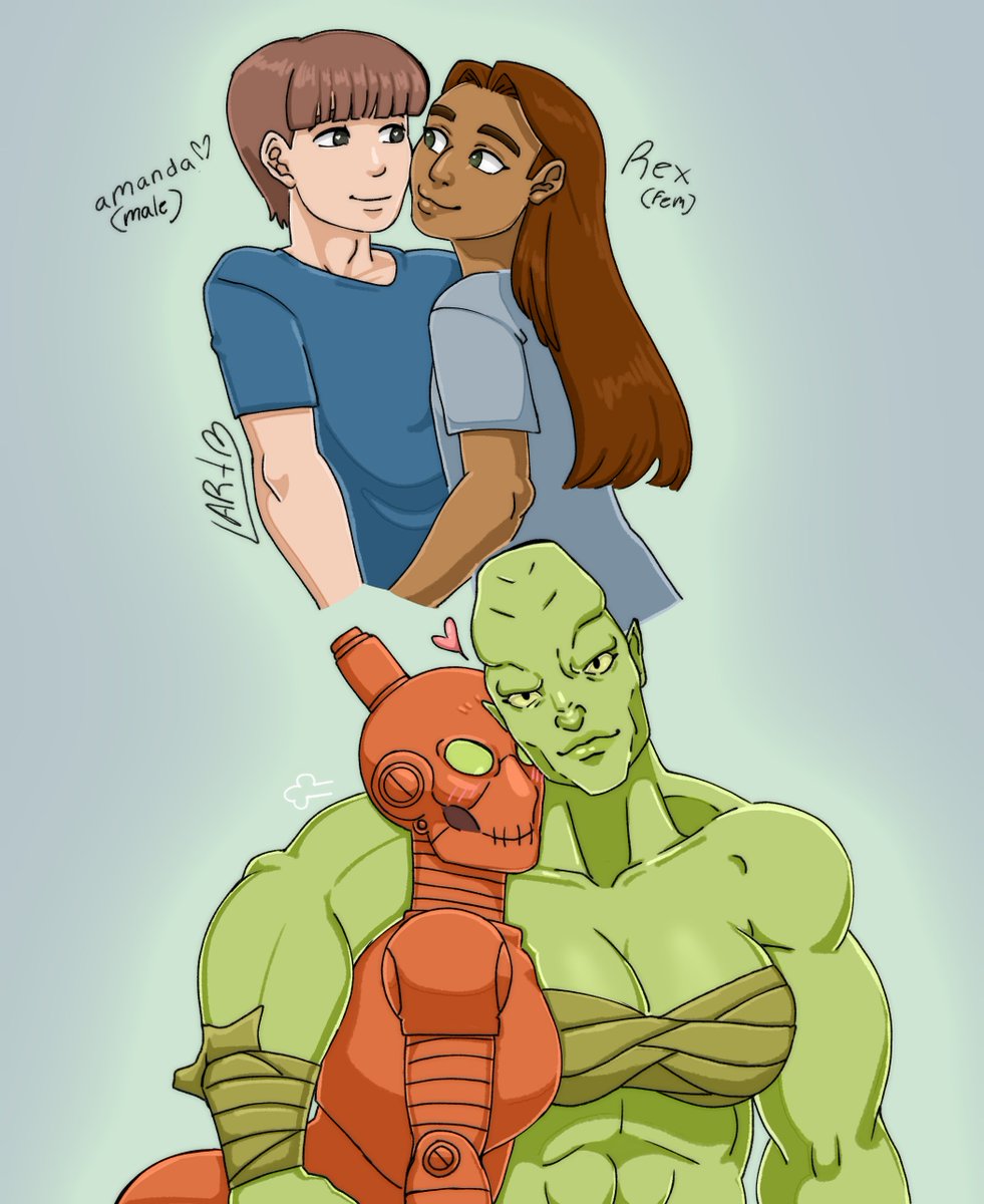 Zozoma18's tweet photo. Los chavorukos 😸😸
#invincible #rex #amanda #dibujo #art #robotinvincible
#monstergirl https://t.co/XxUrtsUiPv