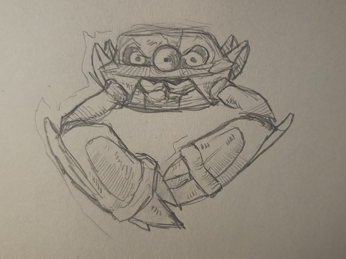FlamigoPaldea's tweet photo. Didn't specify how I would draw them - Here's Metang as a craboid https://t.co/pRC1zSOlhl