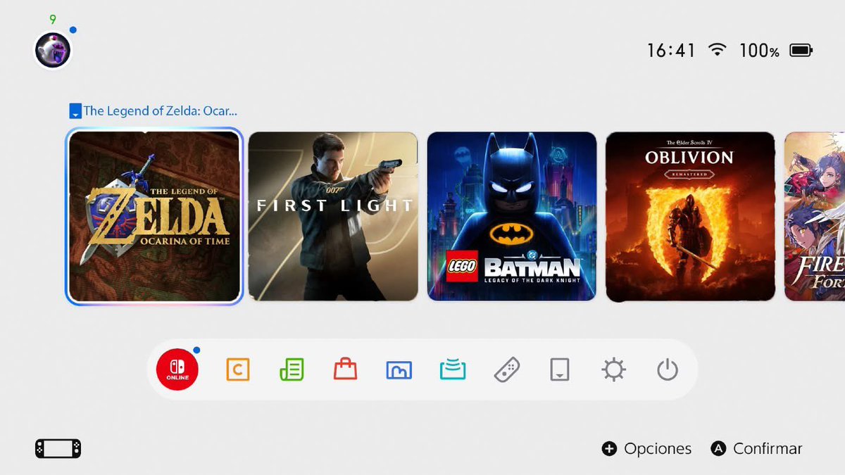 SrBooky's tweet photo. Cómo espero que se vea mi menú de Nintendo Switch 2 a finales de este año 😍 https://t.co/it14TQ1zSl