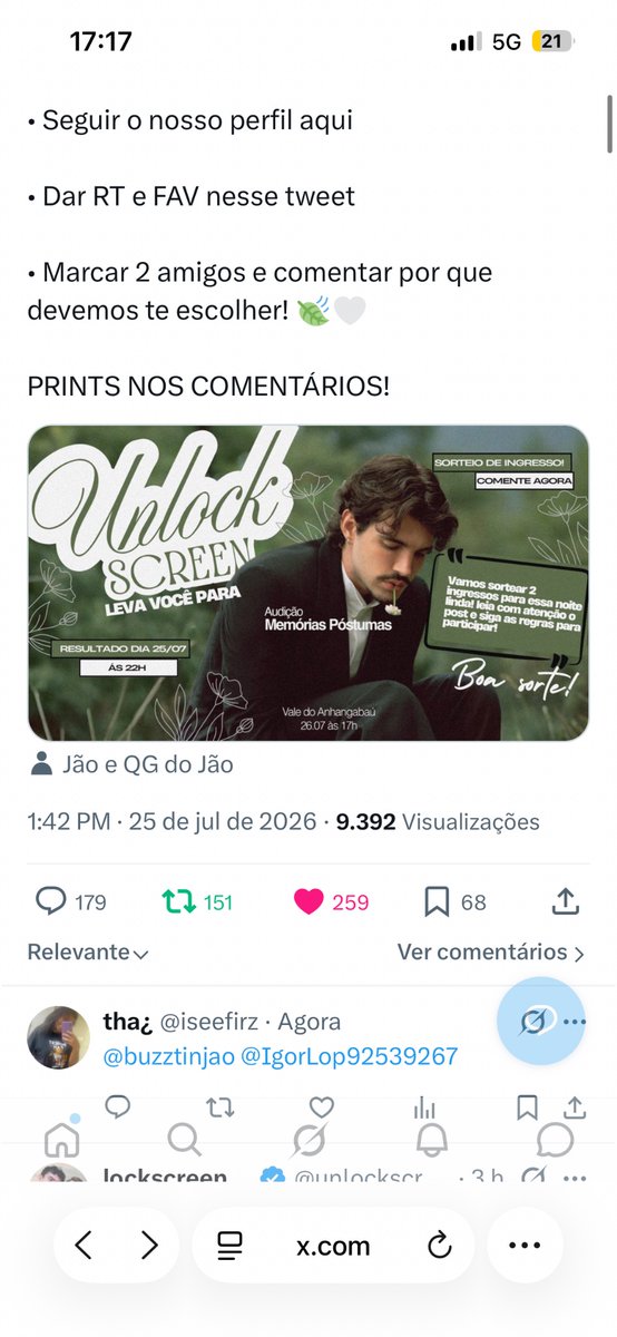 iseefirz's tweet photo. @unlockscreen @jaoromania @jaoqg Eu gostaria muito de ir, sou fã do jao a muito tempo, as músicas dele fazem parte da minha história, mas meu apelo aqui, é pela minha noiva. Eu gostaria demais de levar ela, ela é muito fã, e compartilhamos isso, ontem fiz uma surpresa pra ela, e infelizmente eu não consegui https://t.co/HVQc8Wuvq6