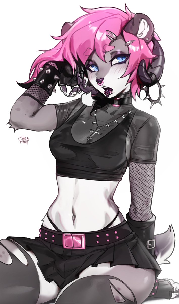 shermugi_shy's tweet photo. Emo E-Girl 🖤🤍

 YCH: Edgy! for Nicoya ~
 #vgen #vgencomm https://t.co/4FcxDAj74F