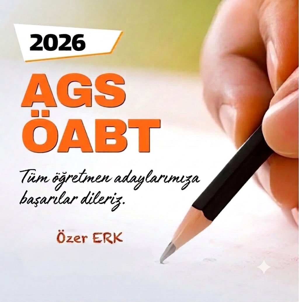 ozer_erk's tweet photo. Geleceğimizi inşa edecek olan sizlerin emeklerinin karşılığını alacağı, zihninizin açık olacağı bir sınav diliyorum. 

Yolunuz ve bahtınız açık olsun!

#AGS #ÖABT2026 #ÖğretmenAdayları 

#RecepTayyipErdoğan https://t.co/SVj04LKseB