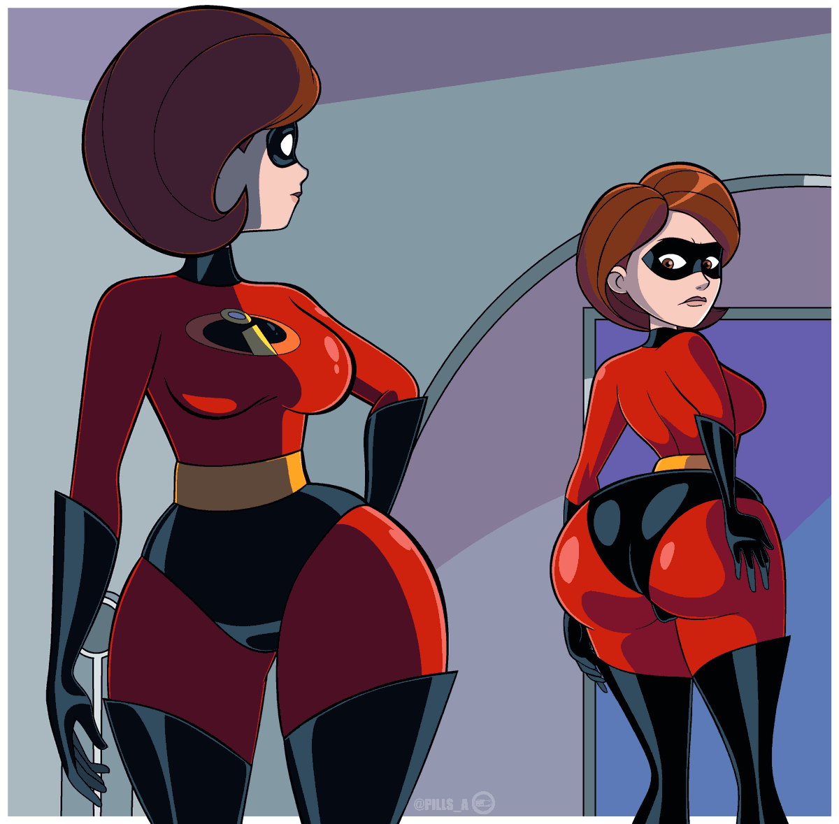 pills_a's tweet photo. I think I may have an idea as to why Brad Bird refuses to give The Incredibles a time-skip...
#TheIncredibles https://t.co/3Kpiy4ZUoG