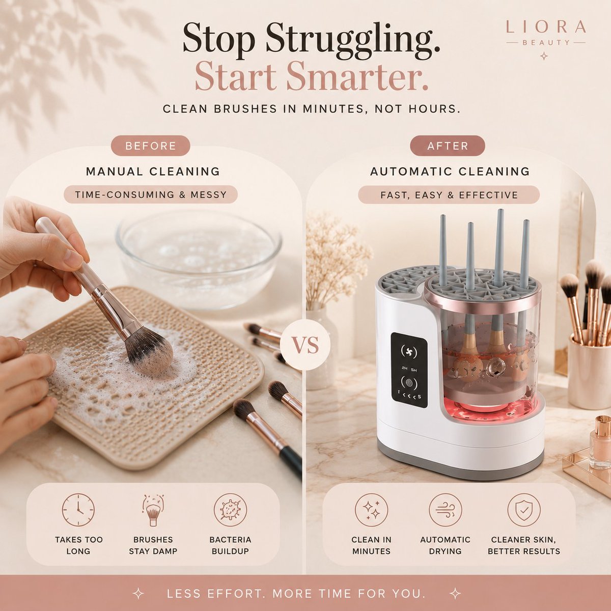 BeautyLiora's tweet photo. Dirty brushes? Not anymore. ✨

The Liora Beauty Brush Cleaner washes &amp; dries your brushes in minutes.

💕 50% OFF today.
🛍️ Shop now:https://t.co/6XKyMkZVRB https://t.co/ArE3GIz0wP