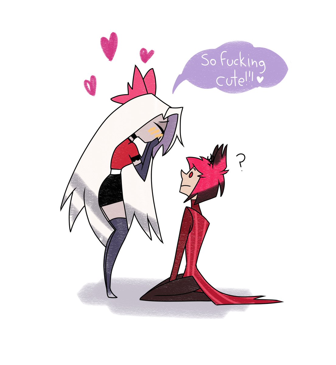 MothsInHell's tweet photo. Deer using his manipulative skills after having done bad things.

🦌🎀
#Vaggastor #Vaggistor #HazbinHotel  #Alastor #Vaggi https://t.co/JBm204Mi92