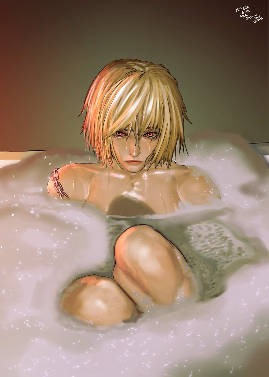 jasonthetitan's tweet photo. kurapika bath https://t.co/RYTRrOlnmC