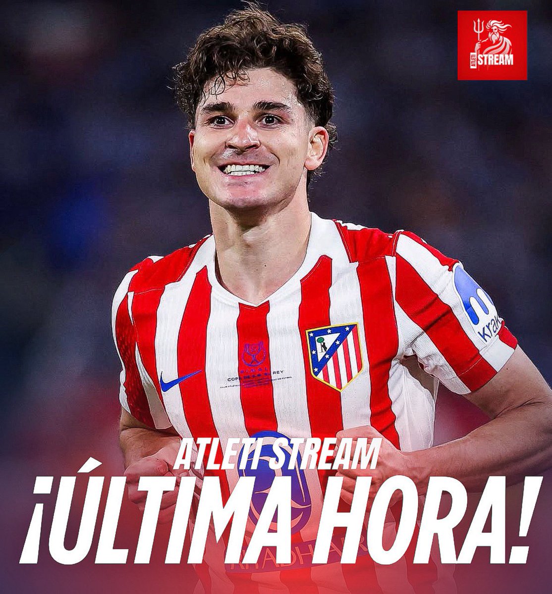 AtletiStream's tweet photo. 💣🇦🇷¡ÚLTIMA HORA! Informa @mundodeportivo que el Atlético de Madrid SOLO está dispuesto a vender a Julián Álvarez al Arsenal o al Paris Saint-Germain, pero no al Barcelona. 

👀 Añade que es posible un acuerdo con el Arsenal que podría incluir a GYÖKERES. https://t.co/v759OwEGc7