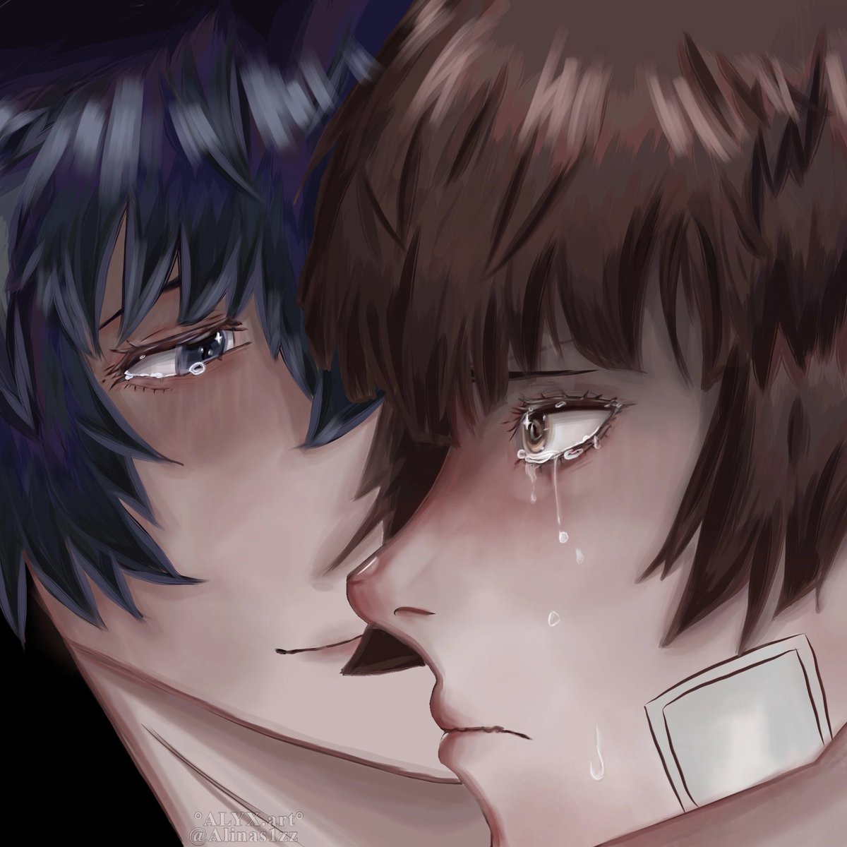 Alinas1zz's tweet photo. While I was drawing, the song "EGOIST – All Alone With You" kept playing in my head the whole time

✩"I'm sorry. I couldn't keep my promise. Although it didn't last long, I was happy to work under your leadership... Thank you" ✩
#Kogami #Akane #Art #Anime #PsychoPass #ShinKane https://t.co/l6OgONotMf