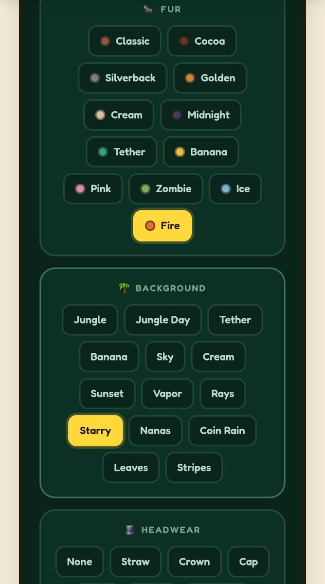 FiatMonkey5's tweet photo. Pfp generator now live on our website!

Fully customize your own mon(k)ey, pick your attributes and stand out from the rest! 

Now anyone can become  fiat mon(k)ey. 

https://t.co/c1V3klnf2y

🙉 ₮ https://t.co/tHYRYmqiho