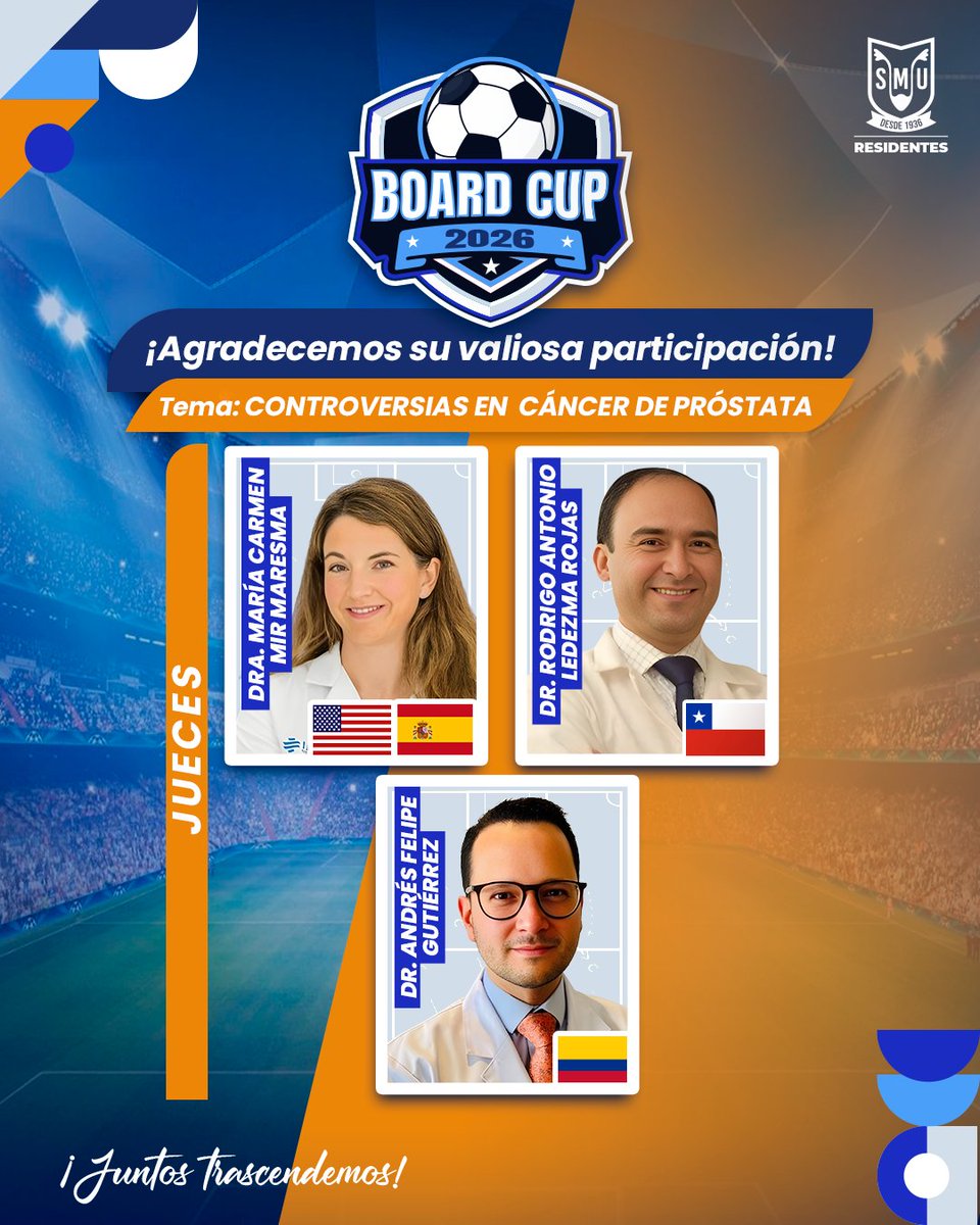 Residentes_SMU's tweet photo. El #BoardCup26 contó con la valiosa presencia de un Jurado Internacional que aportó visión global, rigor científico y evaluación objetiva en cada encuentro.👩‍⚕️👨‍⚕️✨

¡Agradecemos su participación y el impulso al crecimiento académico de nuestros residentes de urología!

#SMU26 #ResidentesSMU #JuntosTrascendemos #Urología #EducaciónMédicaContinua