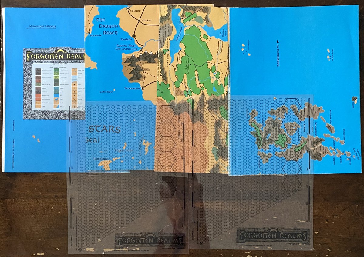 pencil_army's tweet photo. MAIL CALL! Back in 2024 I picked up a nice AD&D #ForgottenRealms Box Set for $20 as it was missing two maps. I figured I could easily just get the two maps later on. Today I received all four maps for the price of just one of the maps I was missing.
#TSR #RPG #2E #RolePlaying https://t.co/Wqi66bCFtU