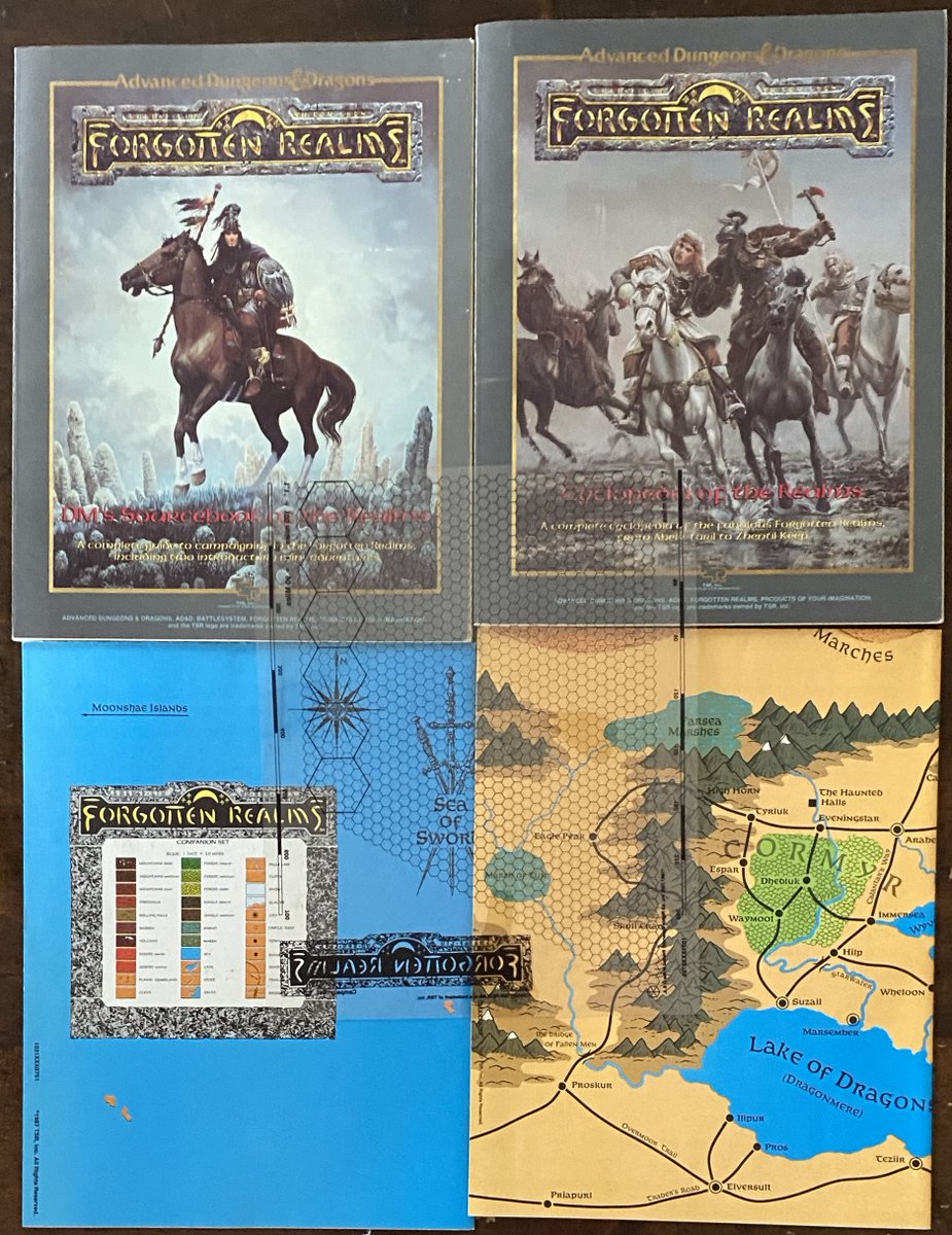 pencil_army's tweet photo. MAIL CALL! Back in 2024 I picked up a nice AD&D #ForgottenRealms Box Set for $20 as it was missing two maps. I figured I could easily just get the two maps later on. Today I received all four maps for the price of just one of the maps I was missing.
#TSR #RPG #2E #RolePlaying https://t.co/Wqi66bCFtU