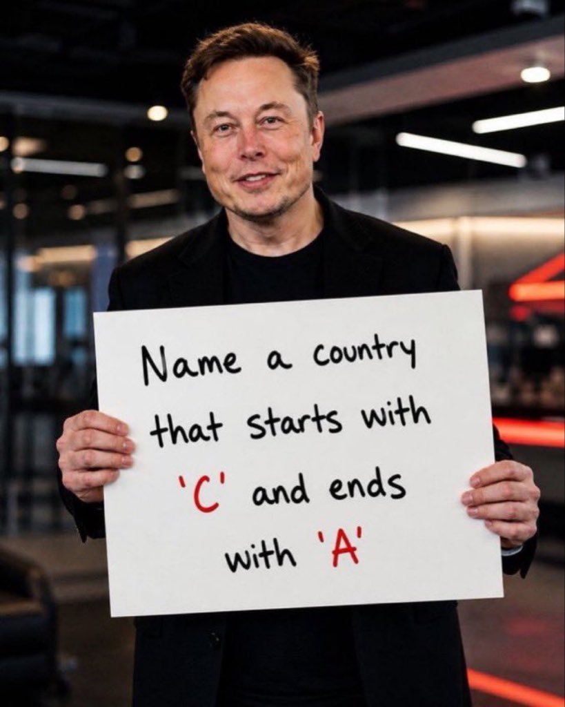 Muskpage46's tweet photo. 🧠🔥 Elon Musk's challenge of the day!

Looks easy... but let's see how many people get it right 😭👇

No Google. No cheating. 😎

Drop your answer in the comments! 👀⚡ https://t.co/LJ4FzGXJxH