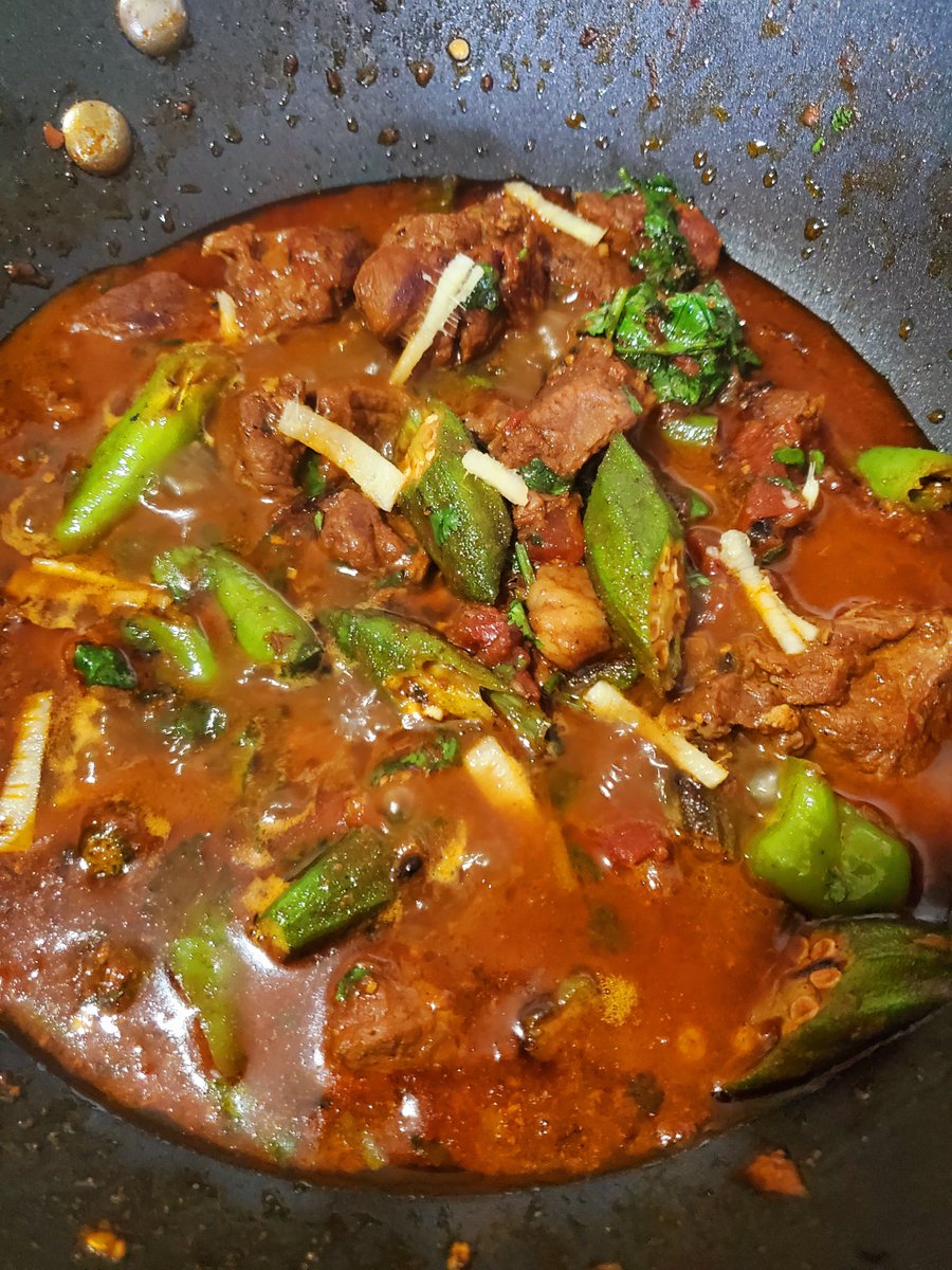 dajalwala's tweet photo. Bhindi gosht 👍 

Khaso 😇 

#Toronto #DixieKitchen #Khaso https://t.co/QBHuxKQVpU