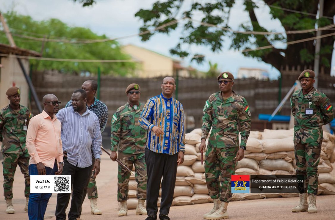 GhArmedForces's tweet photo. The Deputy Head of Mission from the Embassy of Ghana in Senegal-Dakar, Dr. Abu Osuman has paid a visit to the Ghanaian contingent (GHANCOY 10) serving with ECOWAS Mission in the Gambia (ECOMIG) on Friday 24 July 2026 at Barra. 

https://t.co/gVOR7wTz5H

Story by ECOMIG GHANCOY 10
Picture by Sergeant Senyaglo Paul