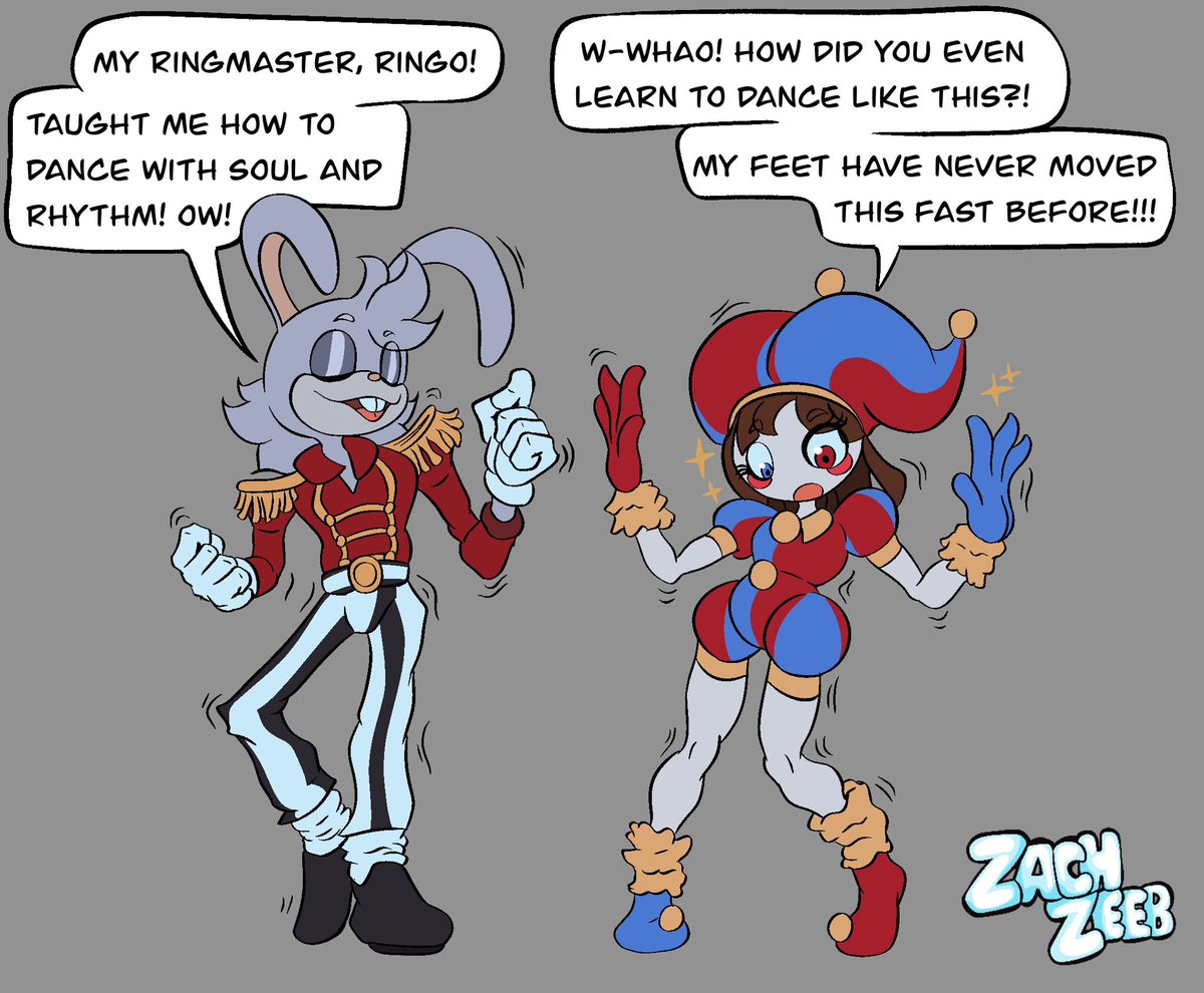 zeebstripes's tweet photo. Just Dance!

Cotton and Pomni putting in that footwork!

#tadc #pomni #oc #myoc #originalchracter https://t.co/aYYRzPjLb5