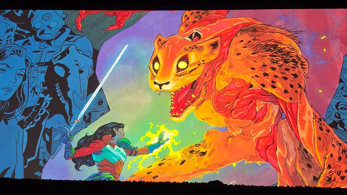 bestofdianerva's tweet photo. First look at Barbara Minerva transformed into Cheetah by Hayden Sherman in the Absolute Universe. #SDCC

Issue #25 drops on October 21. 🐆 https://t.co/9Cqyz9dIGM
