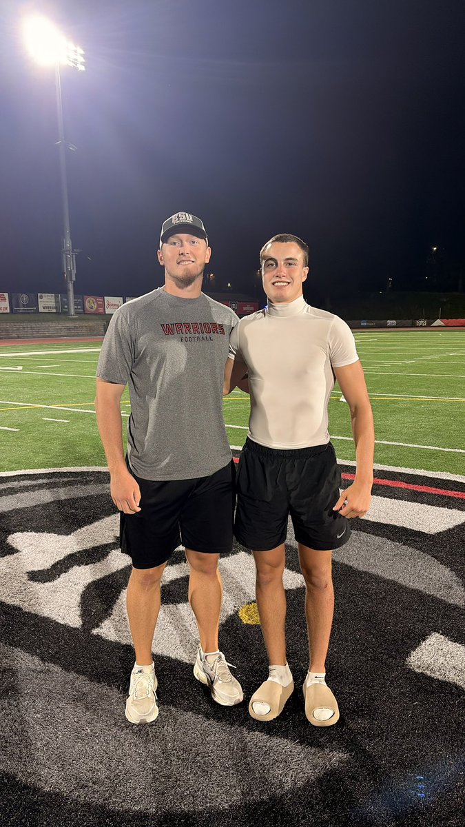 tdrumheller13's tweet photo. Had a great time competing up at East Stroudsburg’s football camp last night. Thank you for the opportunity! @coachHags15 @CoachDStuart @realtbannerman https://t.co/Iv4mLucceW