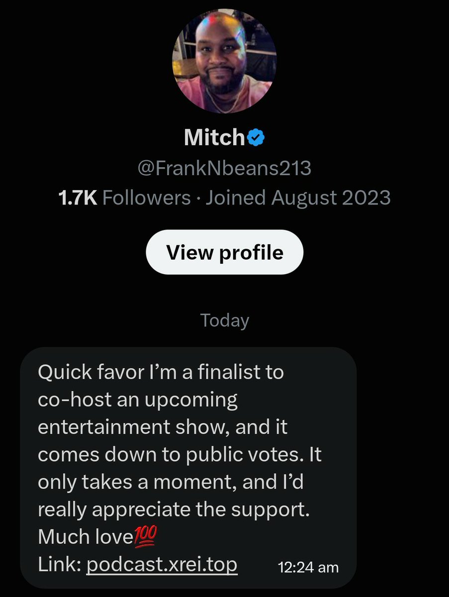 Ever_Vee2's tweet photo. I thought these voting links were only sent to big accounts, not small ones like mine.

Have you seen any in your messages? https://t.co/j6O2mctoKk