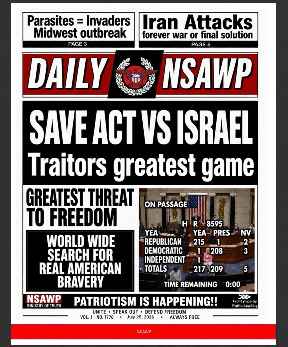 NSAWP_'s tweet photo. NSAWP Newsletter Vol. 1
07/25/2026 https://t.co/yVOrd5SuJt