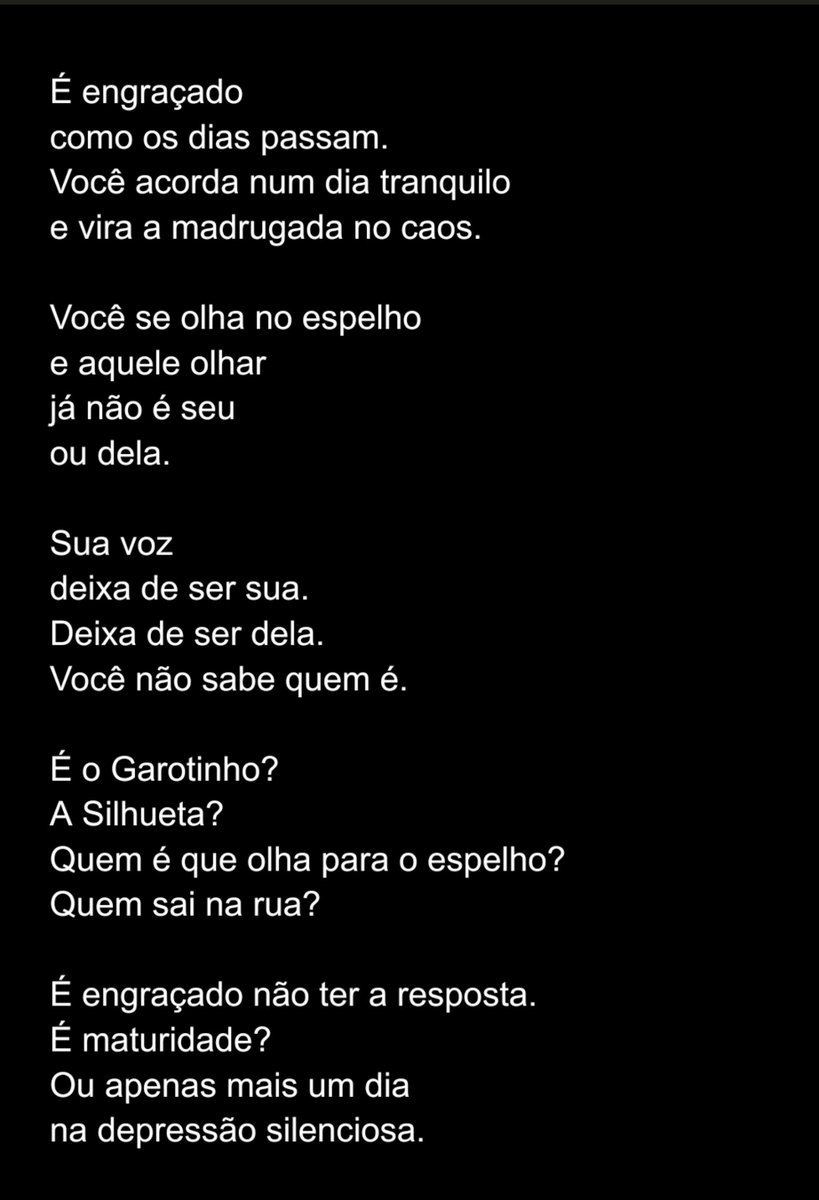 lawrdv's tweet photo. Poema: Garotinho XII
Lawrence Lopes, 2026 https://t.co/5B6WbxrCM6