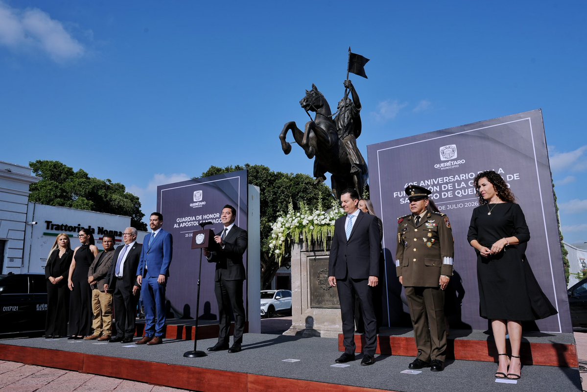 FeliFerMacias's tweet photo. Hace 495 años comenzó la historia de una ciudad que, desde sus orígenes, ha sido punto de encuentro, diálogo y construcción de un mejor futuro.

Hoy celebramos con orgullo nuestra historia, pero también renovamos el compromiso de seguir construyendo un Querétaro con más oportunidades, paz y calidad de vida para todas las familias.

¡Feliz aniversario, Querétaro!

#QuerétaroConFuturo