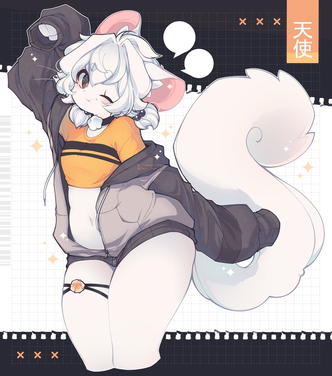 mekaiime's tweet photo. [oc] ─ tulip ip ip ip 🐭💛 https://t.co/aAFmkIqX7U