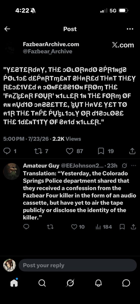 Homeless_Fish's tweet photo. @Joaquinmaq26 @Mr_S3rv3r @Fazbear_Archive https://t.co/JNhesWoa1e