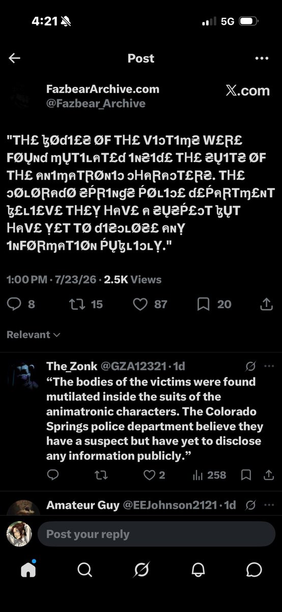 Homeless_Fish's tweet photo. @Joaquinmaq26 @Mr_S3rv3r @Fazbear_Archive https://t.co/JNhesWoa1e