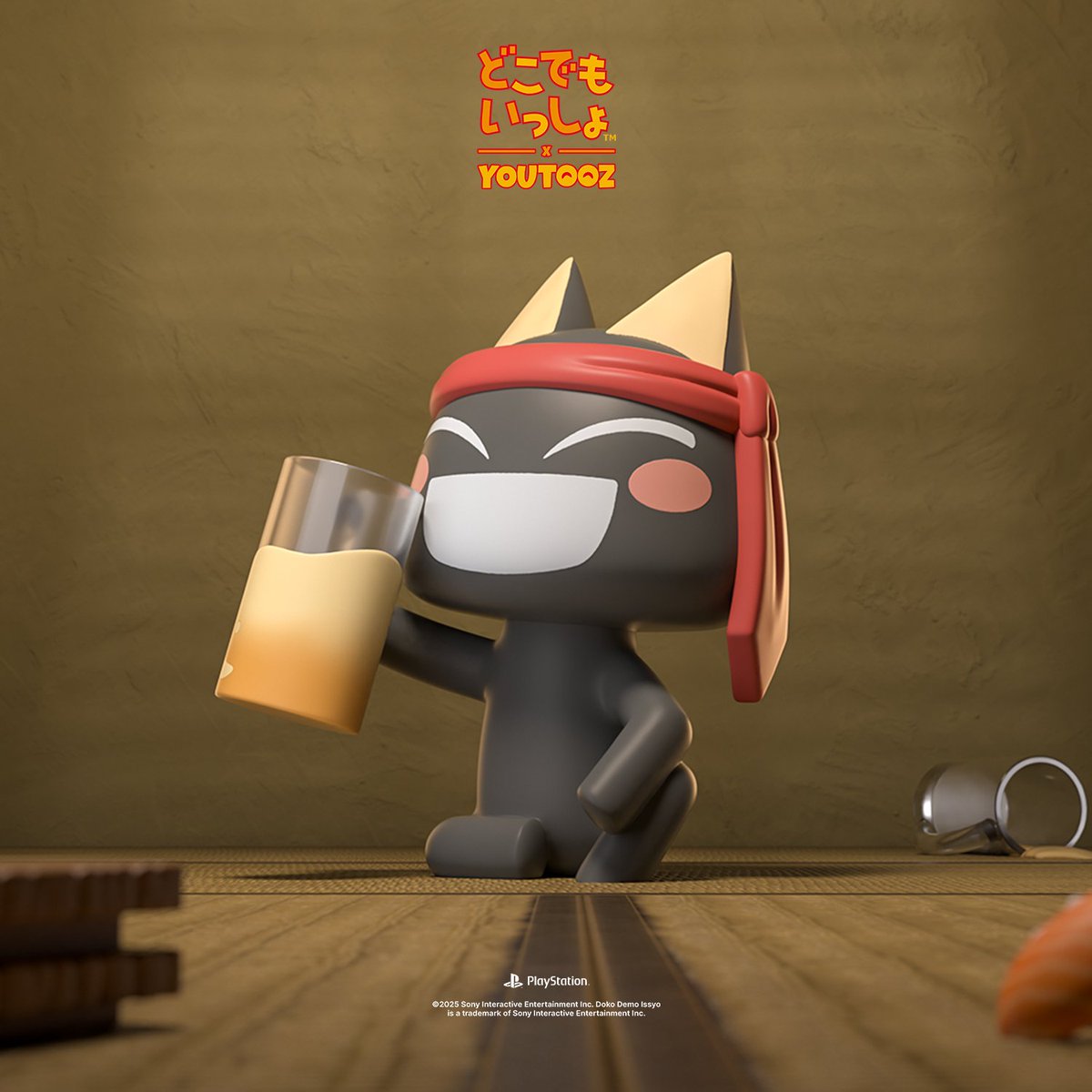 youtooz's tweet photo. 🍺🍣 kuro and toro are back to hang out with their brand new figures! 

kick back and relax with them, dropping on july 31st at 3pm est 🎮 #dokodemoissyo https://t.co/URFgjzmgaE
