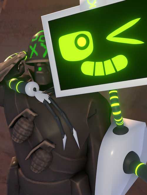 MerchantTF's tweet photo. OMEGATRONIC was the name of the individual associated with one of the most notorious bot networks in Team Fortress 2, particularly during the game's major bot crisis around 2020–2022. Not only that, but he's made horrible things for the TF2 community besides hosting bots, like making fun of Rick May, the official voice actor of the Soldier who sadly passed away during 2020.

Because of all of this not only Valve, but the entire community destroyed him by humiliating him, his bots and his online persona. He ended up quitting hosting bots because he was to embarrased. Even other known cheaters like DoesHotter made fun of him.