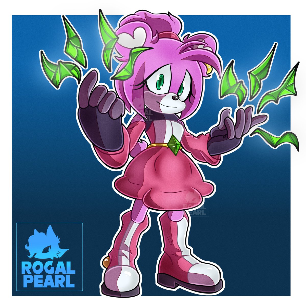 rogalpearl's tweet photo. Very late to art fight this year! This a revenge attack on BrittanyDraws, who drew Pearl for me way earlier in the month.

I thought their character Luna was absolutely adorable and I loved drawing her.
#sonic #artfight2026ㅤ https://t.co/wT7kcANySU