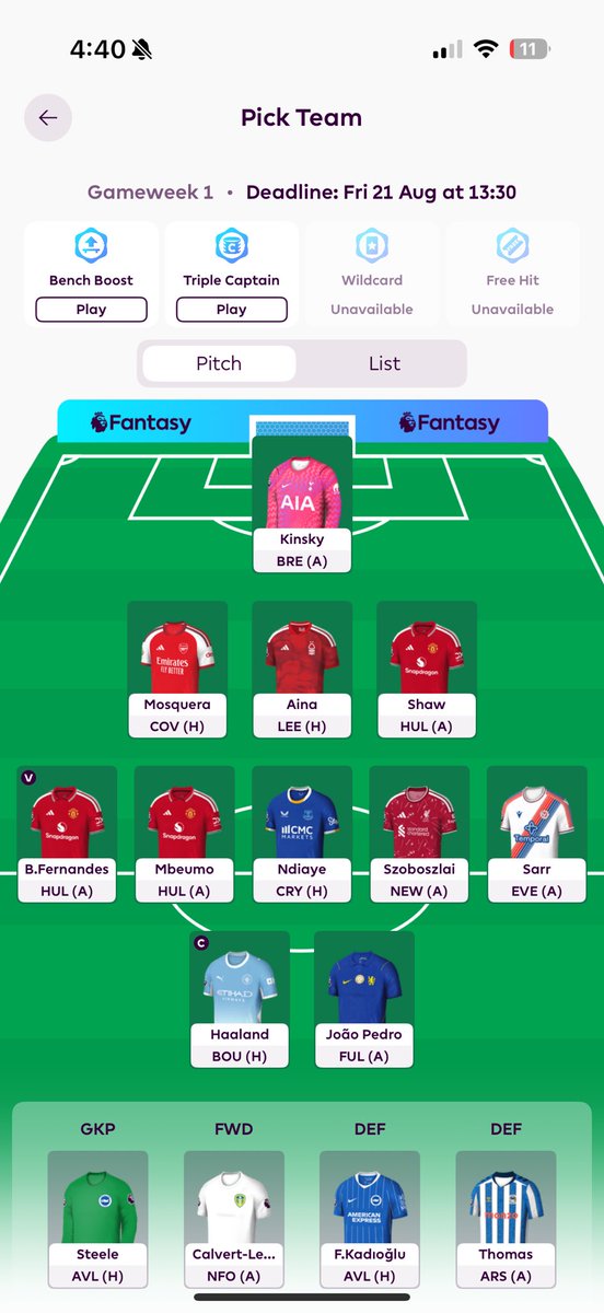 Anthonyromeo71's tweet photo. @FPLMattW Possibly thinking of Sarr to Palmer and Joao to a 4.5 bench sitter https://t.co/NSeaJhEn0R