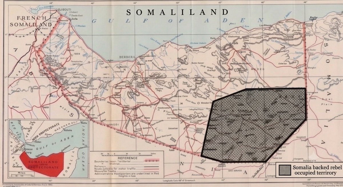 HAGGOOGANE's tweet photo. The Somalian proxy forces illegally occupying Somaliland’s East Sool region are rapidly unraveling. The group is plagued by severe financial shortages (previously sustained by Somalian money and diaspora extortion), demoralised fighters, a growing hunger crisis, and soaring food prices in Las Anod, while its leadership is locked in bitter internal feuds.

Their political bureau is fracturing under waves of defections and is sharply divided over its future: whether to surrender to Somaliland, remain a Somalian proxy, or merge with the Majeerteen territories in northern Somalia. Public beatings and intimidation of members signal deepening disarray. Top rebel commander Firdhiye is now facing strong calls to resign after 11 members of his informal council reportedly contacted Hargeisa seeking safe passage following the defection of his most trusted female lieutenant to Hargeisa.

Somaliland will not utilise any force against the group and will encourage them to surrender to the government in Hargeisa while conditions are favourable to them. The longer they remain in that barren desert, the greater the possibility of full military operation when the government feels it’s necessary including the possibility of drone strike on key leaders.