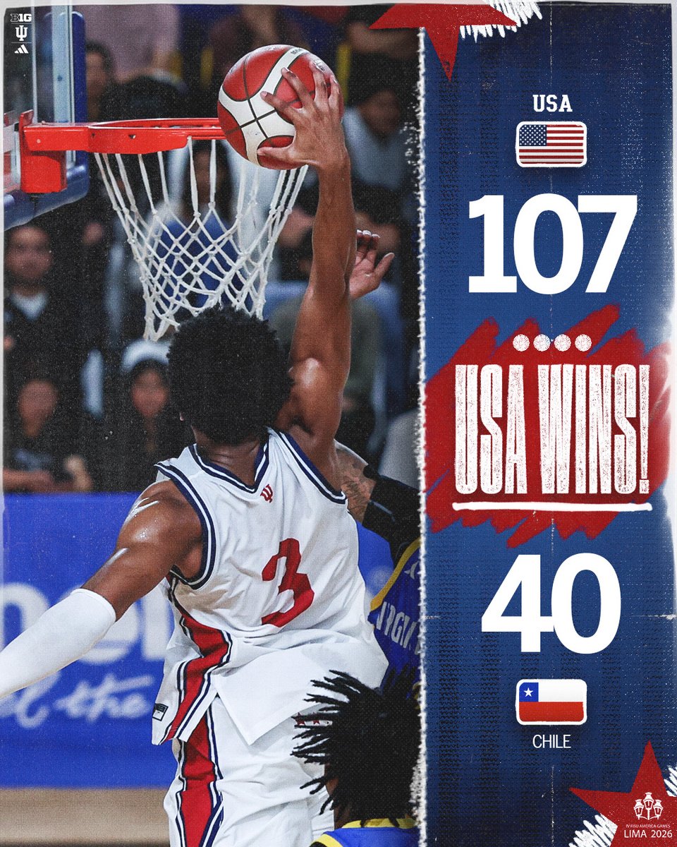 IndianaMBB's tweet photo. USA WINS ‼️ https://t.co/FmKKKENJNi