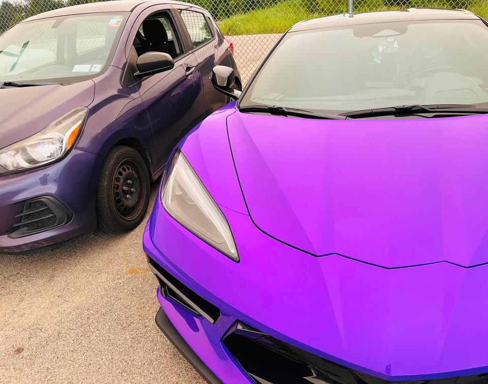 585Fun's tweet photo. @raymitheminx We had a purple one at the dealership last week, with the wildfire smoke tint 
🔥💜🔥 https://t.co/8WpcxcbE7G