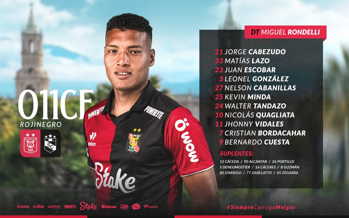 MelgarOficial's tweet photo. ✅ O11CE CONFIRMADO para rugir esta noche en la Casa del León. 👊❤️🖤

📌 #Liga1Clausura / HOY / 8pm
📌 FBC Melgar vs. Sporting Cristal
🎟️ VENTA DE ENTRADAS en https://t.co/4JoB0c78FZ 👉 https://t.co/qXAvHodjHK

#RugeMelgar
#LaRojinegraONada https://t.co/ZMglFzIBtx
