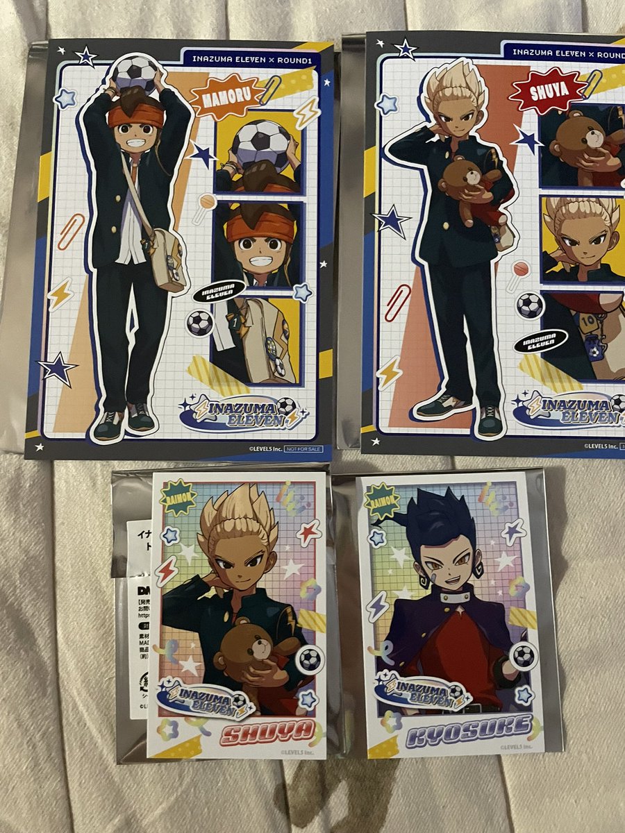 takus_9's tweet photo. 【交換】  イナズマイレブン イナイレ ラウンドワン ROUND1 

【譲】円堂 豪炎寺 剣城

【求】 同異種 神童

異種は、今回のもの過去のものなんでも検討します。差額支払い可。

本日午後〜16時ごろまで都内手渡し可。
郵送は2点以上でお願いいたします。 https://t.co/Qjlk5frCgX