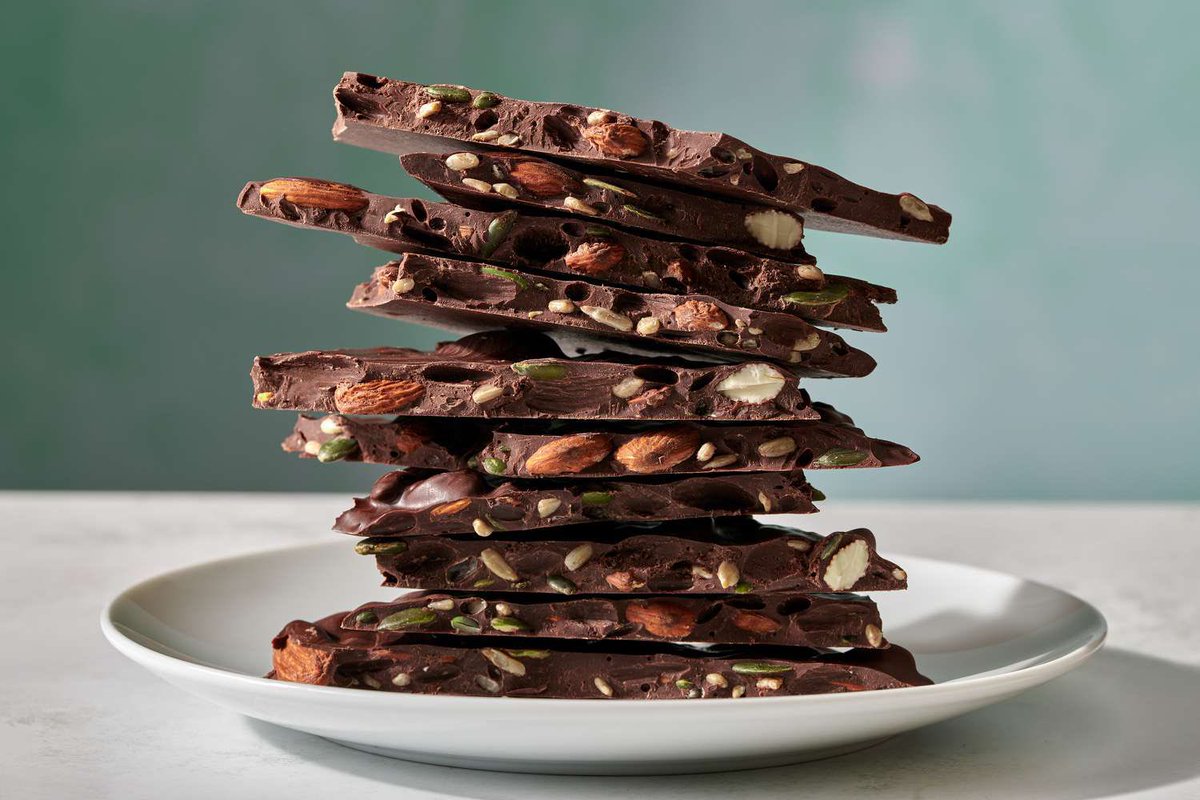 DRB19761's tweet photo. @ShellTpup @freetheboyyy I’m not familiar with that. 
What I know as almond bark is what was pictured, assuming that’s whit chocolate, but full of almonds. It’s more often made with milk or dark chocolate though. https://t.co/LaZXhxdO3O